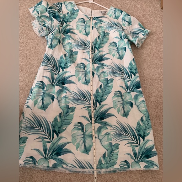 NWT Tommy Bahama Island Breeze Ruffle Sleeve linen dress, size Medium. - Picture 13 of 15